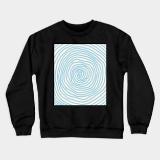 Spiral pattern blue halloween pastel Crewneck Sweatshirt